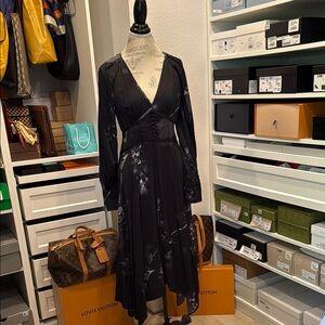 ALLSAINTS Renata Lume Elegant Black Dress